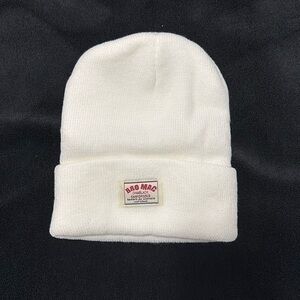 White Beanie Hat  - New !